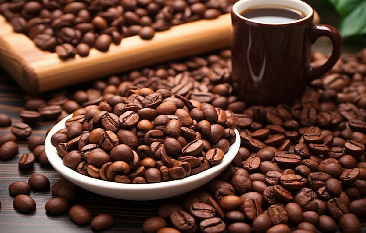 Des graines de café