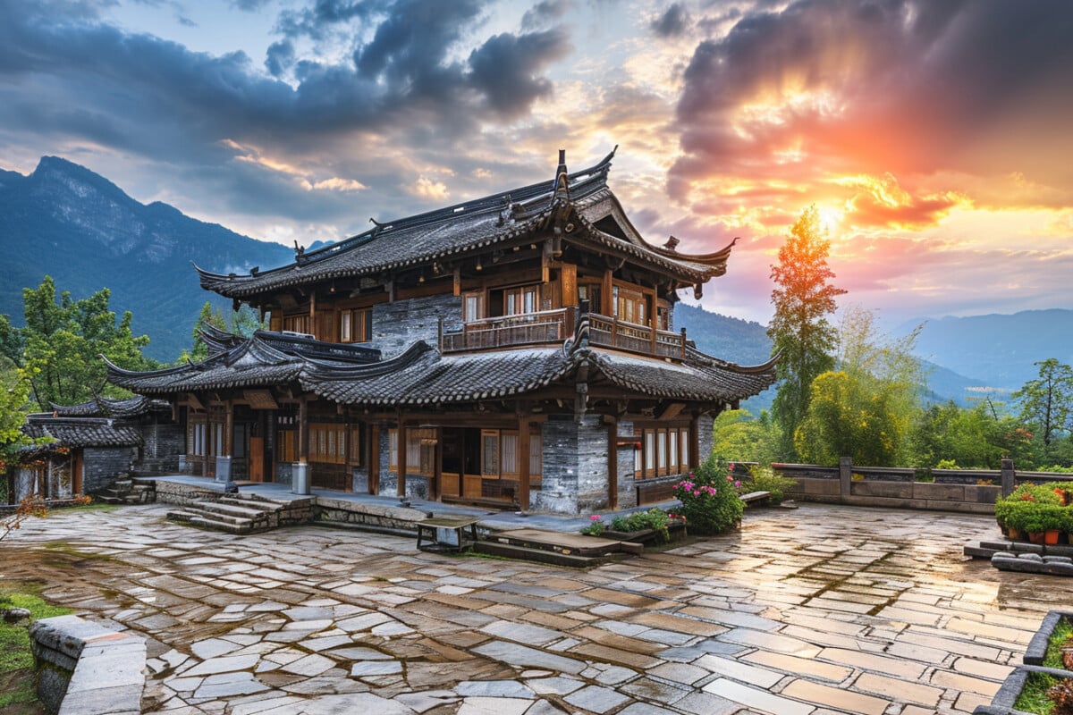 Une maison ancestrale chinoise
