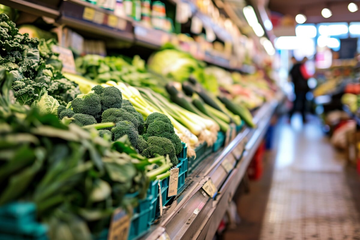 Des récoltes frais provenant d'une agriculture durable