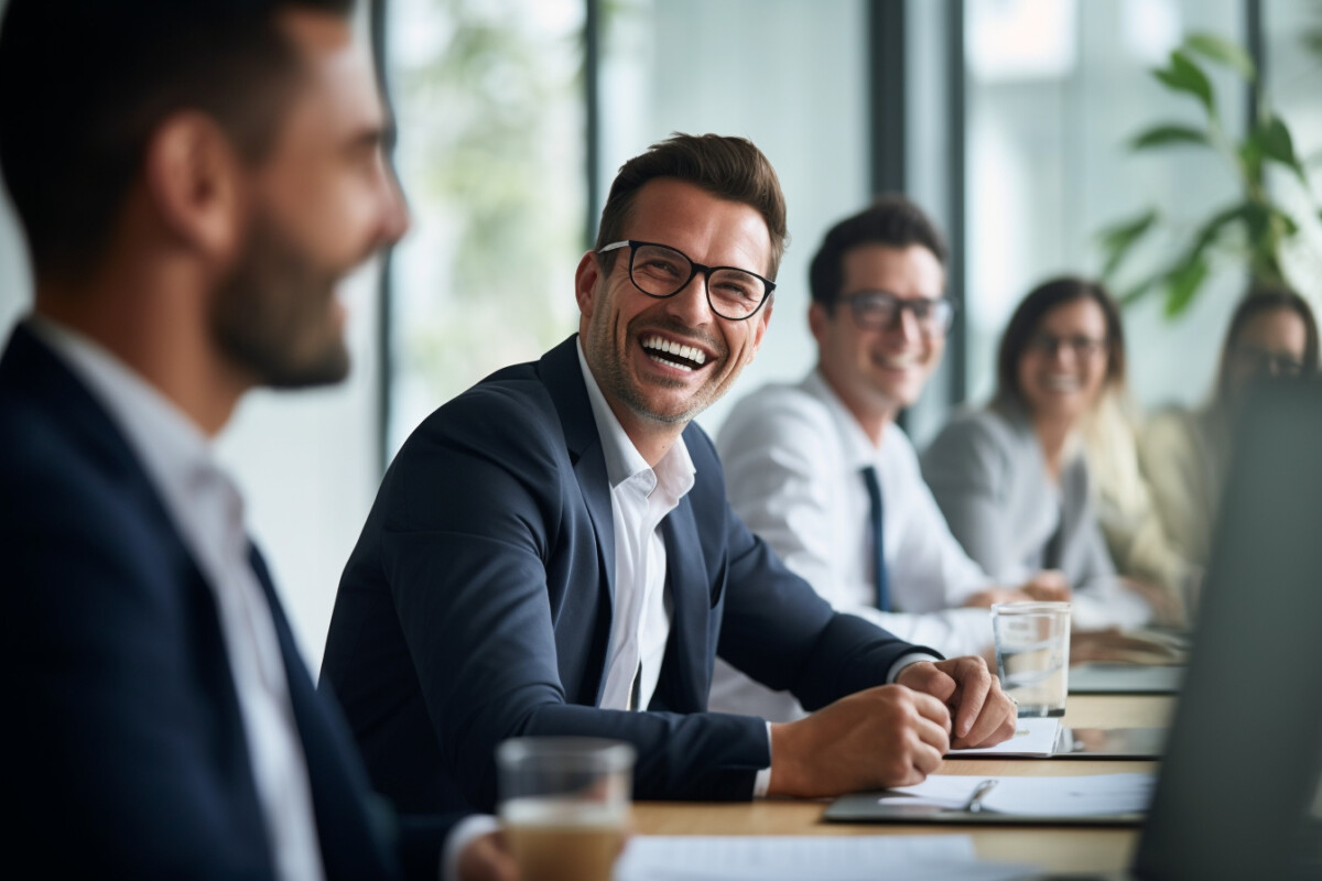 Des gens travaillant en entreprise