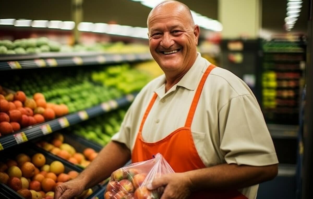 Des produits locaux dans un supermarché