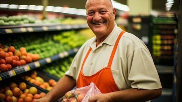 Des produits locaux dans un supermarché