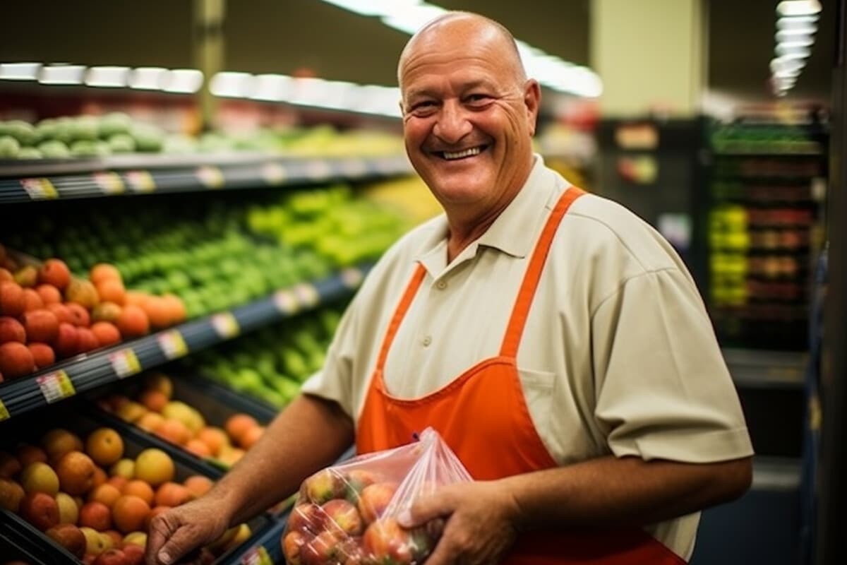 Des produits locaux dans un supermarché