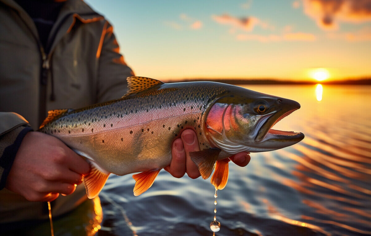 Un homme à la pêche