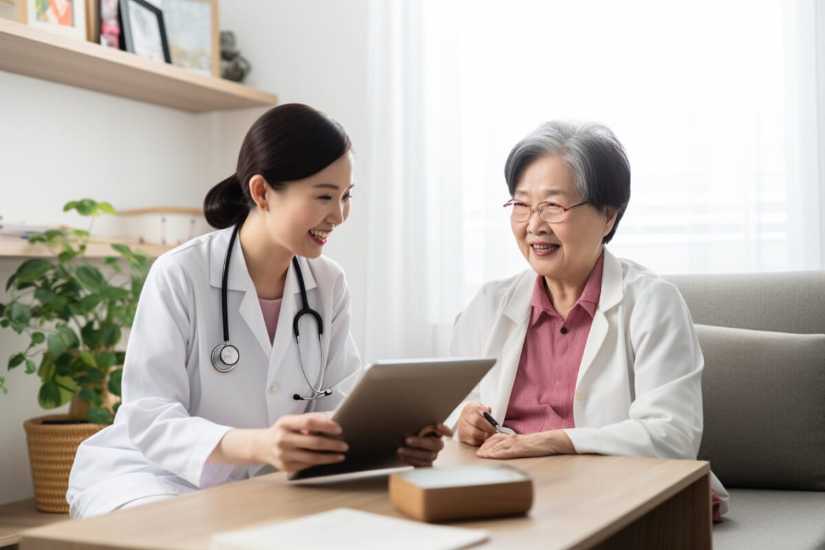 Deux médecins dans un bureau