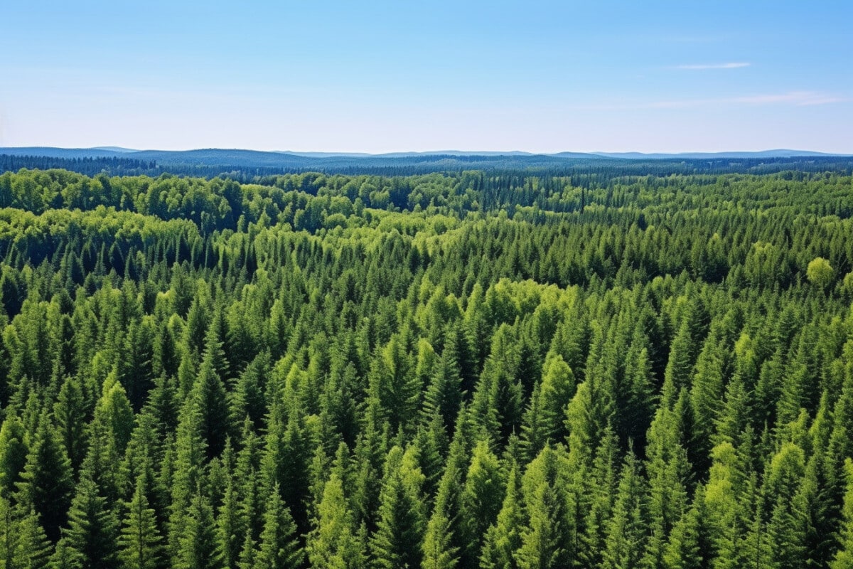 Une forêt dense