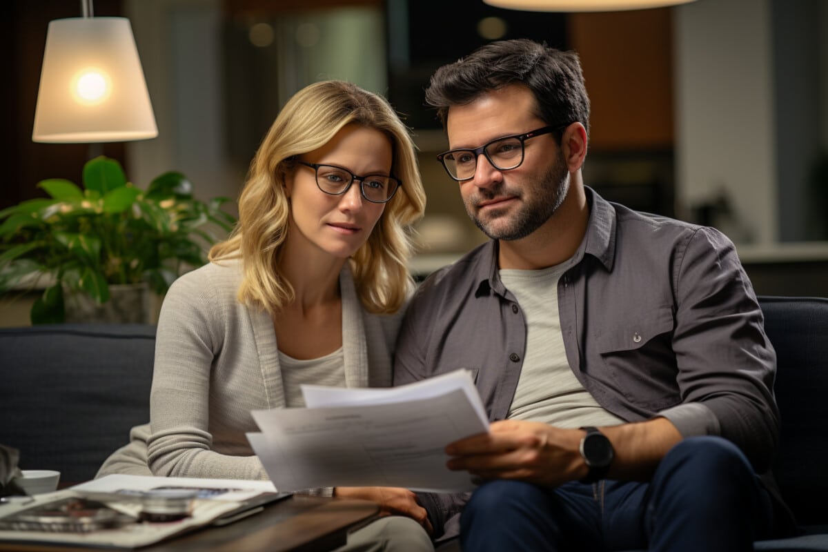 Un homme et une femme discutant de leur salaire