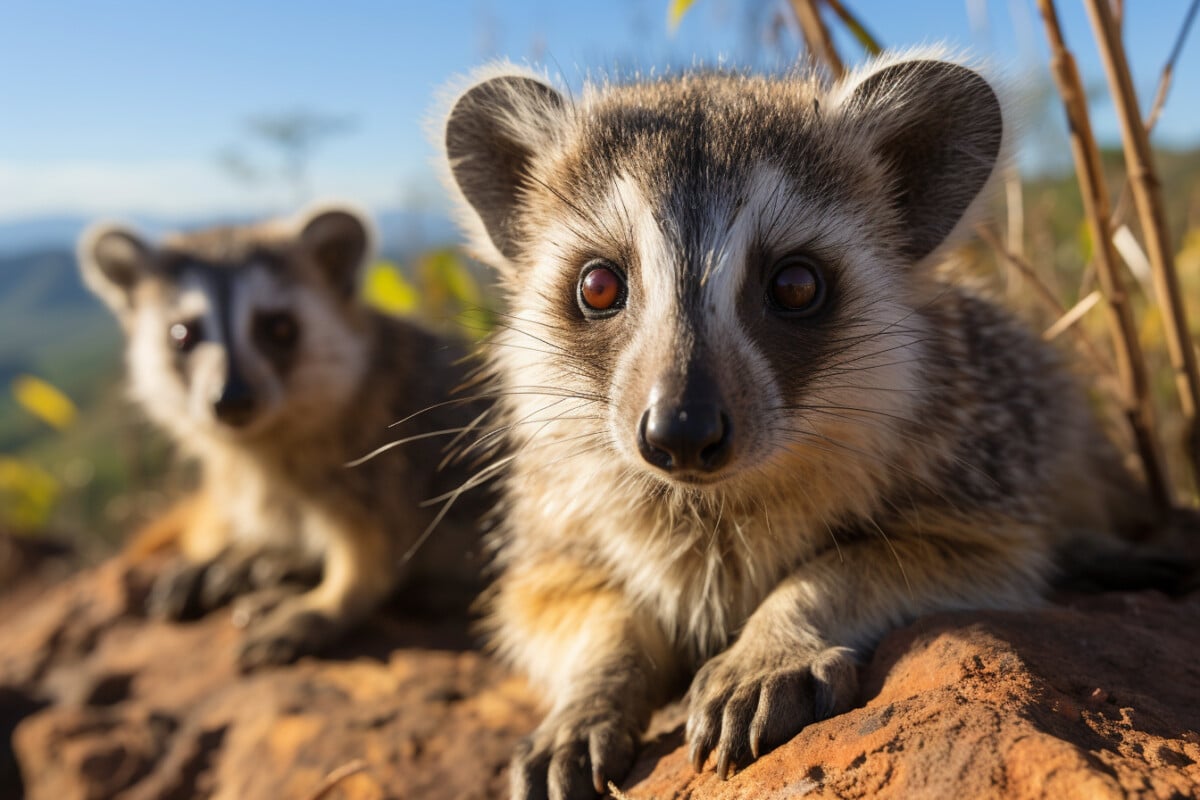 Des bêtes sauvages dans la nature