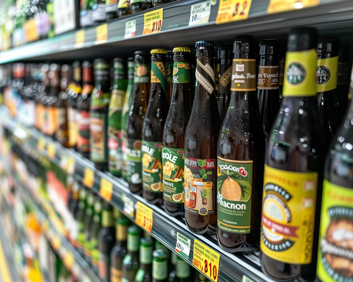 Des bières dans un rayon