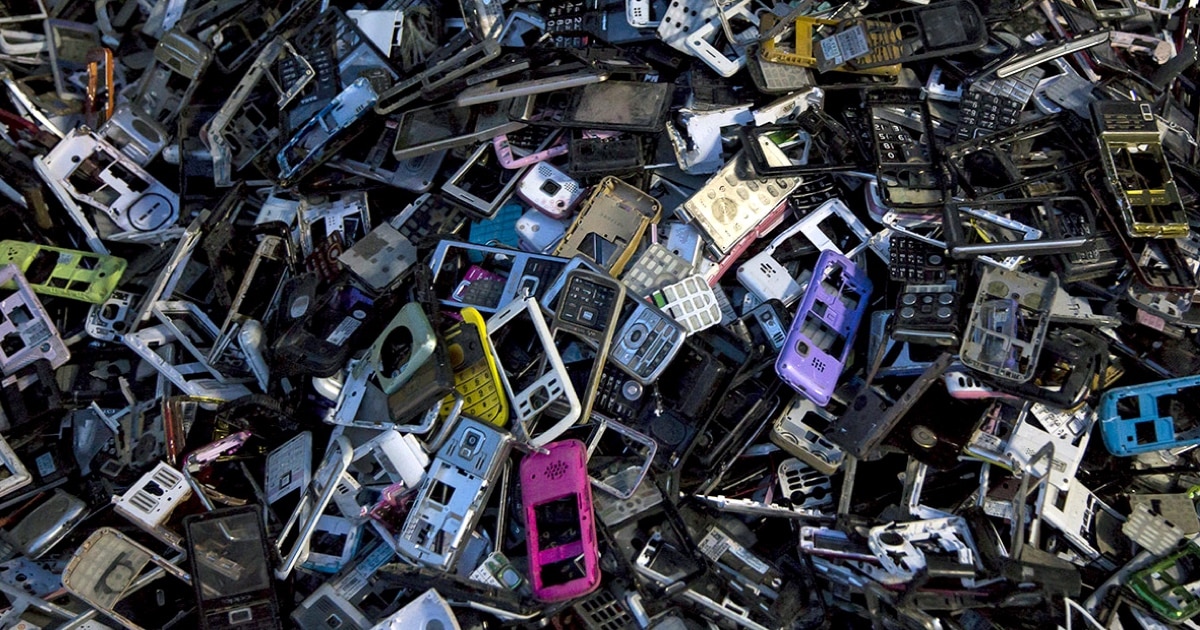 Des déchets électroniques