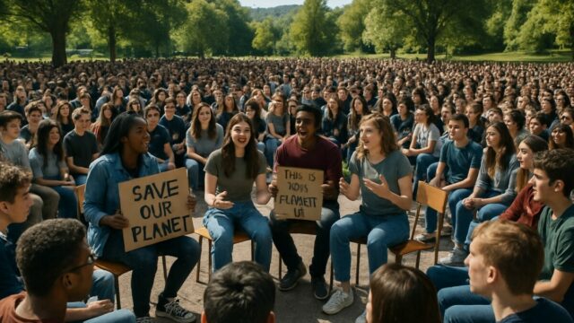 rejoignez-nous à firminy où 600 élèves s'engagent dans un débat captivant sur l'écologie. découvrez leurs idées novatrices et leurs solutions pour un avenir durable lors de cet événement inspirant.