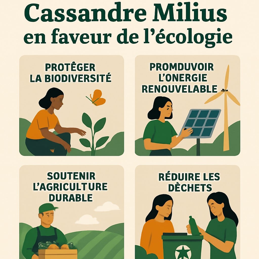 explorez le parcours inspirant de cassandre milius, une pionnière de l'écologie positive, engagée dans la préservation de notre planète. découvrez ses initiatives innovantes et son impact sur les mouvements écologiques contemporains.