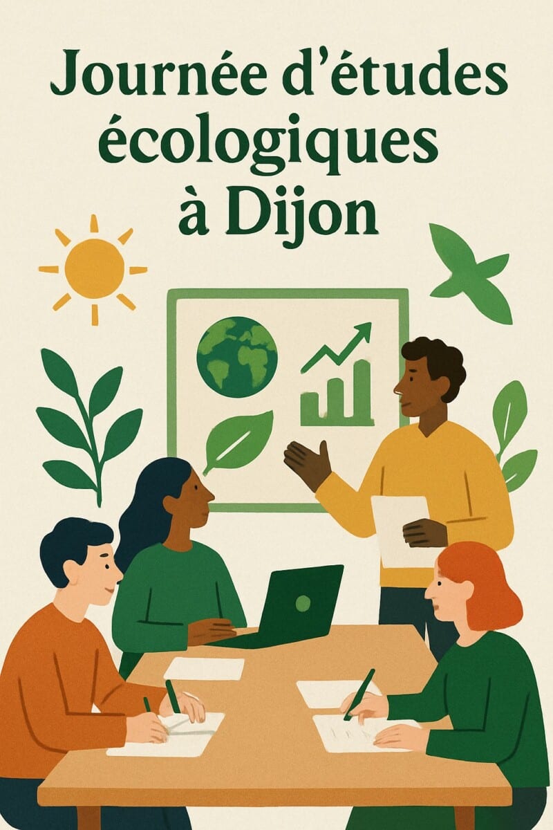 participez à notre journée d'étude à dijon sur la découverte écologique. rejoignez-nous pour explorer de nouvelles perspectives et repenser notre rapport à l'environnement à travers des discussions enrichissantes et des ateliers pratiques.
