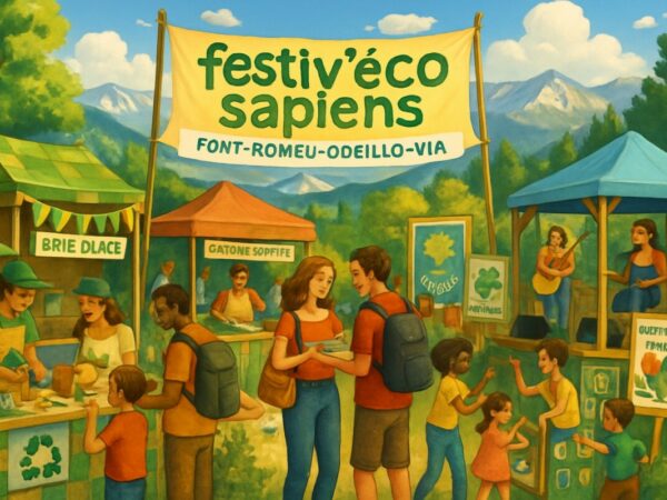 découvrez festiv’éco sapiens, le festival engagé pour l'écologie à font-romeu-odeillo-via. rejoignez-nous pour des conférences inspirantes, des ateliers pratiques et des animations écoresponsables, dans un cadre naturel exceptionnel. ensemble, célébrons la planète et apprenons à vivre en harmonie avec notre environnement.
