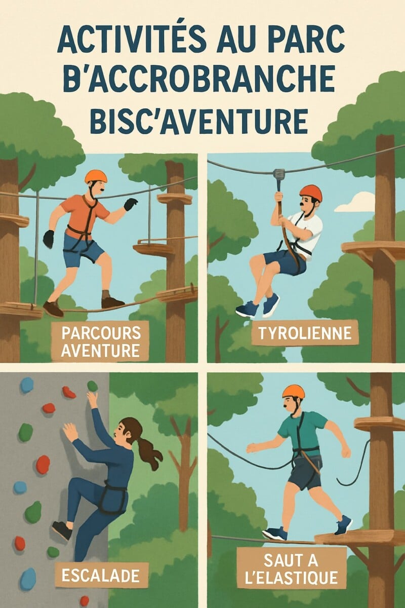 découvrez comment bisc’aventure, le plus grand parc accrobranche des landes, célèbre 20 ans d’adrénaline, d’aventures familiales et d’engagement écoresponsable dans les cimes de biscarrosse.