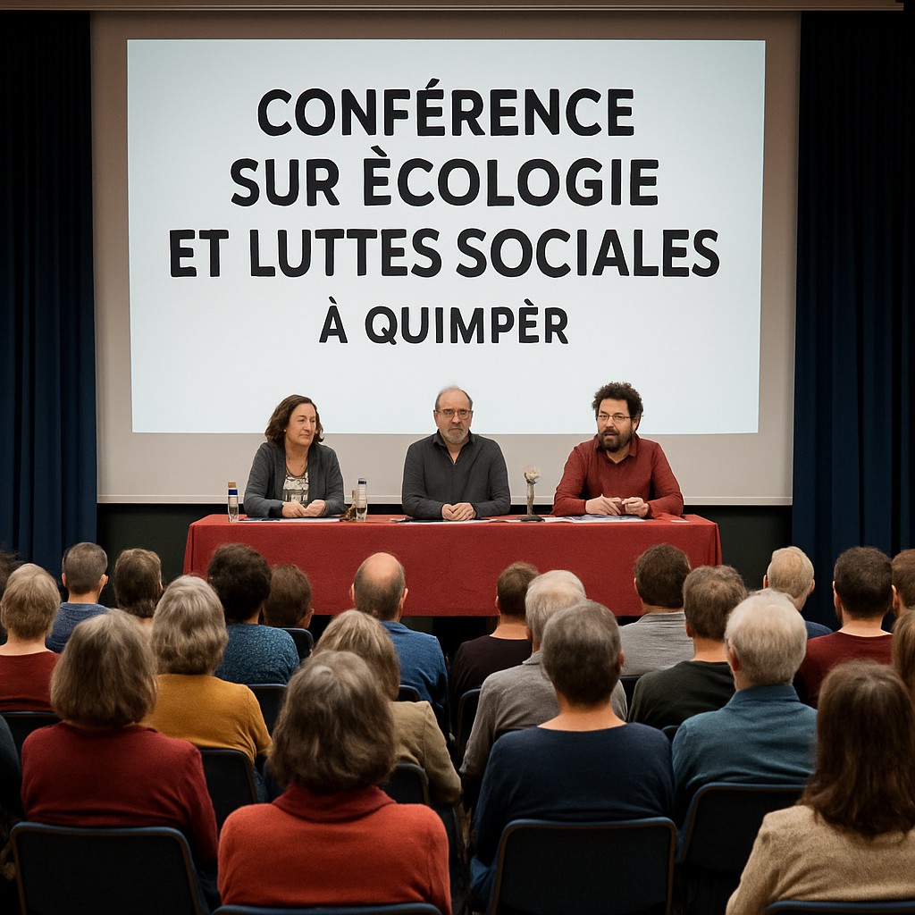participez à la conférence à quimper le 21 novembre au centre social des abeilles, dédiée à l'écologie, aux luttes sociales et à la révolution. un rendez-vous engagé pour réfléchir et agir ensemble.