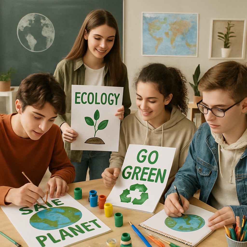 à segré-en-anjou bleu, des lycéens allient écologie et art lors d’ateliers créatifs pour renouer avec la nature et sensibiliser à l’environnement.