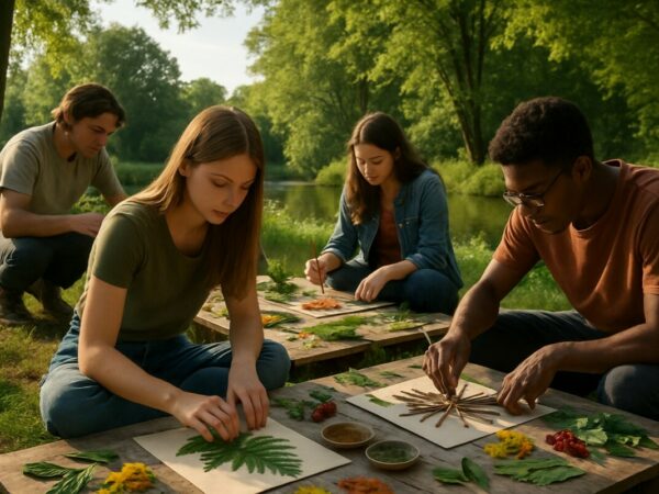 à segré-en-anjou bleu, des lycéens allient écologie et art lors d’ateliers créatifs pour se reconnecter à la nature et sensibiliser à sa protection.