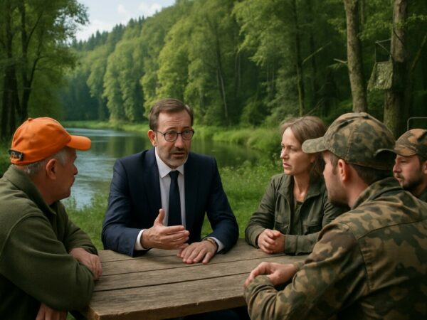 découvrez l'engagement d'un ministre en touraine qui lance un dialogue sur la pêche, la chasse et la gestion forestière pour un développement durable et respectueux de l'environnement.