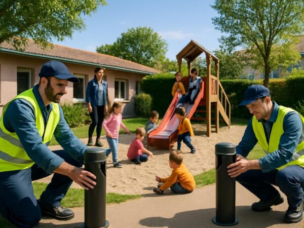 à blagnac, installation de bornes anti-moustiques dans les cours des crèches pour protéger efficacement les enfants des piqûres et assurer leur bien-être.