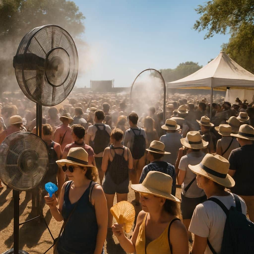 découvrez comment les festivals français font face à la canicule avec des journées brûlantes et des annulations en cascade, impactant l'été culturel.