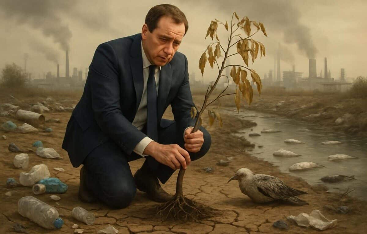 analyse critique de la gestion écologique durant le mandat en cours, soulignant les défis et les insuffisances dans la mise en œuvre des politiques environnementales.