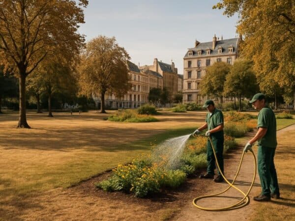 à cause de la sécheresse en meurthe-et-moselle, la ville de nancy limite l'arrosage de certains parcs et jardins pour préserver les ressources en eau.