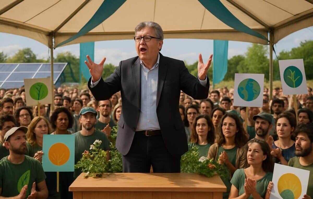 découvrez comment mélenchon place l'écologie au cœur de son discours lors des amfis, affirmant son engagement dans ce domaine clé.