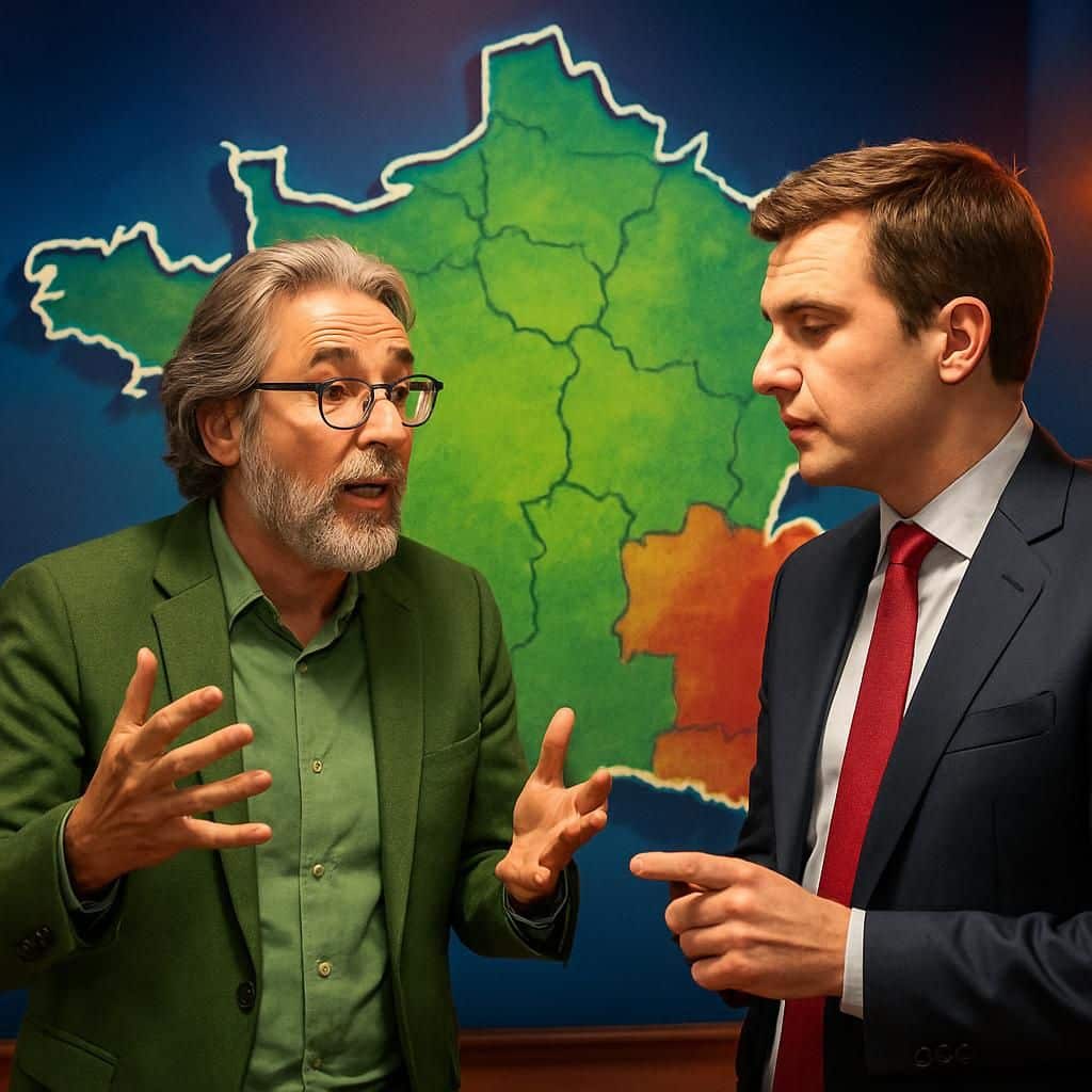 yannick jadot apporte un soutien sans faille à raphaël glucksmann pour la présidentielle de 2027, marquant une alliance politique forte et engagée.