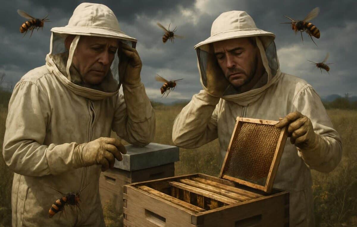 à bourg-en-bresse, la récolte de miel a chuté de moitié cette année. les apiculteurs attribuent cette baisse au climat instable et à l'invasion du frelon, menaçant la production locale.