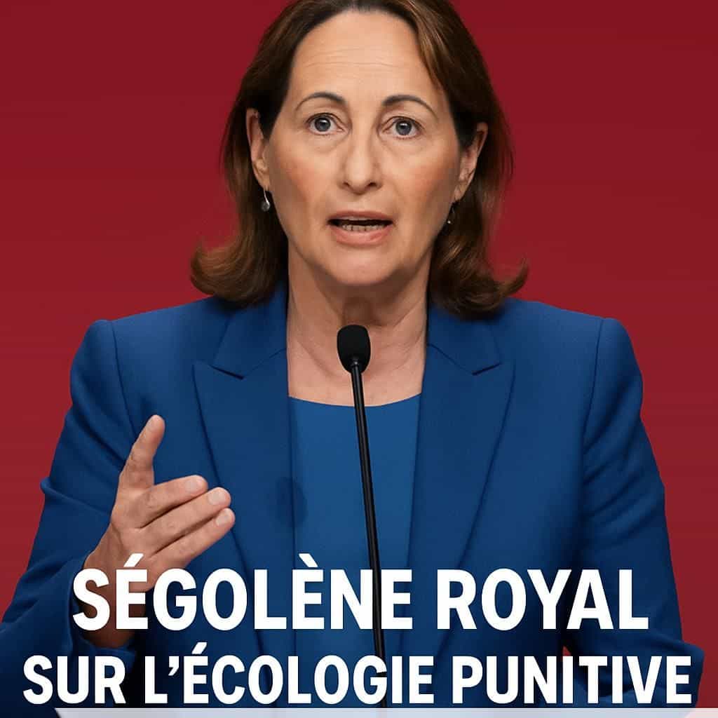 ségolène royal affirme son refus d'une écologie punitive lors de la primaire socialiste, soulignant une approche plus équilibrée et inclusive de la transition écologique.